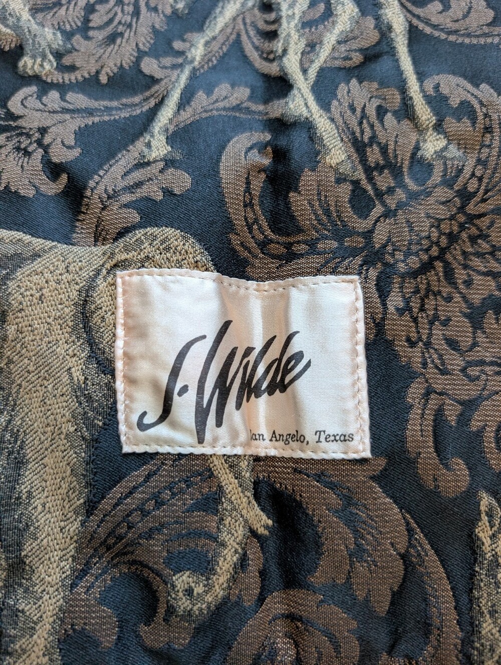 Vintage J. Wilde Safari Animal Throw Blanket Tapestry Black Fur Gold Fringe - Picture 4 of 11
